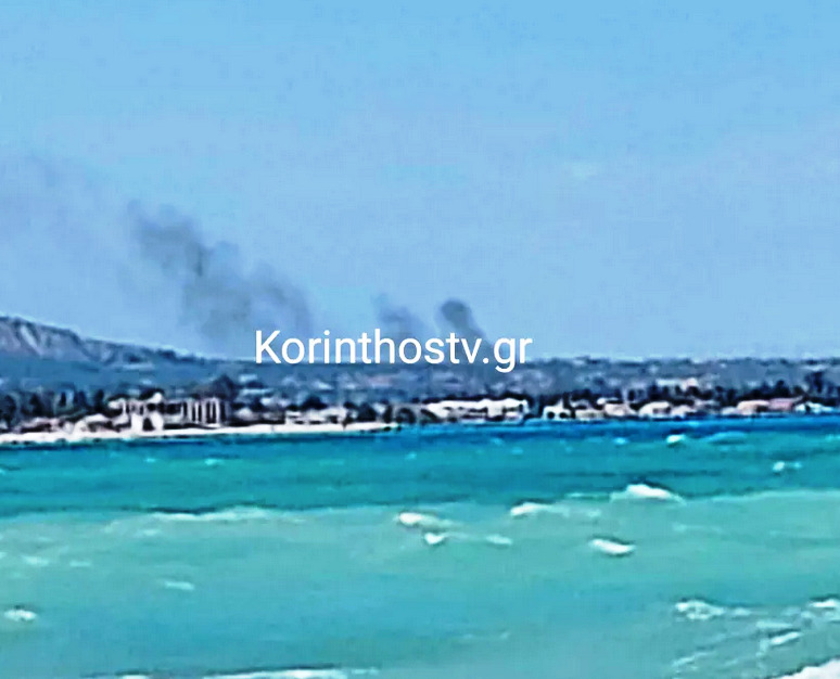 Φωτιά σε γεωργική έκταση στο Κιάτο