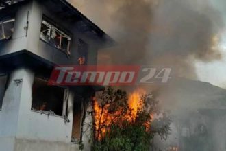 Ιωάννινα: Μεγάλη φωτιά και εκρήξεις σε παλιό λατομείο - ΦΩΤΟ