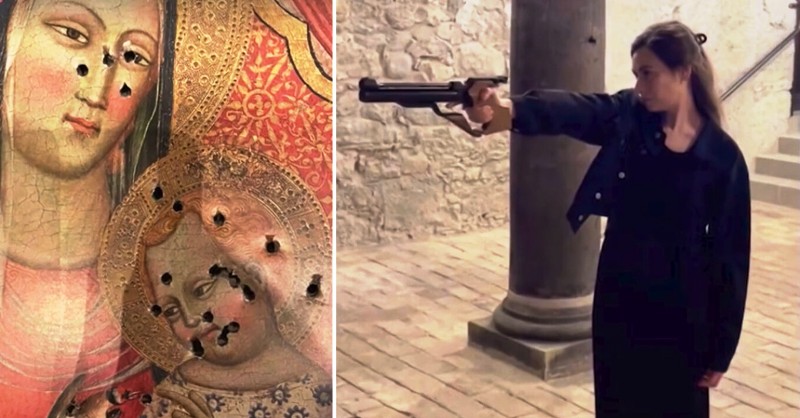 ΣΟΚ: Μουσουλμάνα πολιτικός πυροβόλησε εικόνα της Παναγίας και του Χριστού - Διαγράφεται από τους Πρασίνους, απολύθηκε από τη δουλειά της (ΒΙΝΤΕΟ)