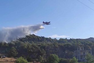 Φωτιά σε δασική έκταση στο Ξυλόκαστρο - Επιχειρούν και εναέρια (ΦΩΤΟ)