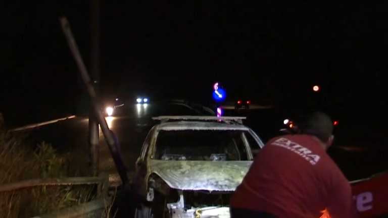 Όχημα έπιασε φωτιά εν κινήσει στη Λ. Κατεχάκη – Πώς γλίτωσε ο οδηγός