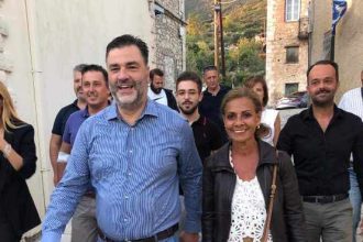 Κατερίνα Σολωμού: Με τον Σπύρο Σκιαδαρέση στην Έκθεση Χαλανδρίτσας