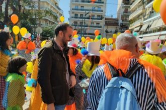Το διασκέδασε στο Καρναβάλι των Μικρών ο Νεκτάριος Φαρμάκης