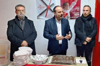 Με τα μέλη του ΣΥΡΙΖΑ Ζαβλανίου ο Θέμης Μπάκας ΦΩΤΟ