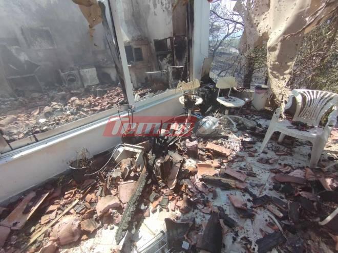 Κλιμάκια από την Πάτρα στο Λουτράκι για αυτοψία των καταστροφών από την τεράστια πυρκαγιά