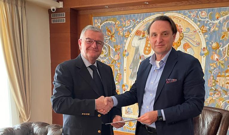 Επίσκεψη αλληλεγγύης της Δ.Ε.Ε.Π. Ν.Δ Αχαΐας στην Πρεσβεία της Ουκρανίας