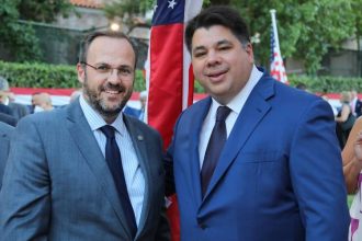 Στη δεξίωση για την επέτειο της Διακήρυξης της Ανεξαρτησίας των ΗΠΑ ο Πλάτωνας Μαρλαφέκας