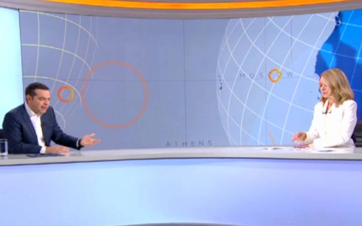 Η ζημιά στο Open την ώρα της συνέντευξης του Αλέξη Τσίπρα - ΒΙΝΤΕΟ