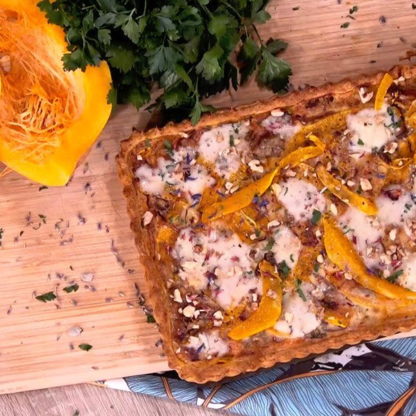 Τάρτα με κολοκύθα και γκοργκοντζόλα