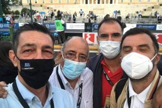 Ο Νίκος Παπαδημάτος και στελέχη της Διοίκησης του ΠΕΑΚ Πάτρας στο ΕΚΟ Ράλλυ Ακρόπολις 2021 ΦΩΤΟ ΒΙΝΤΕΟ