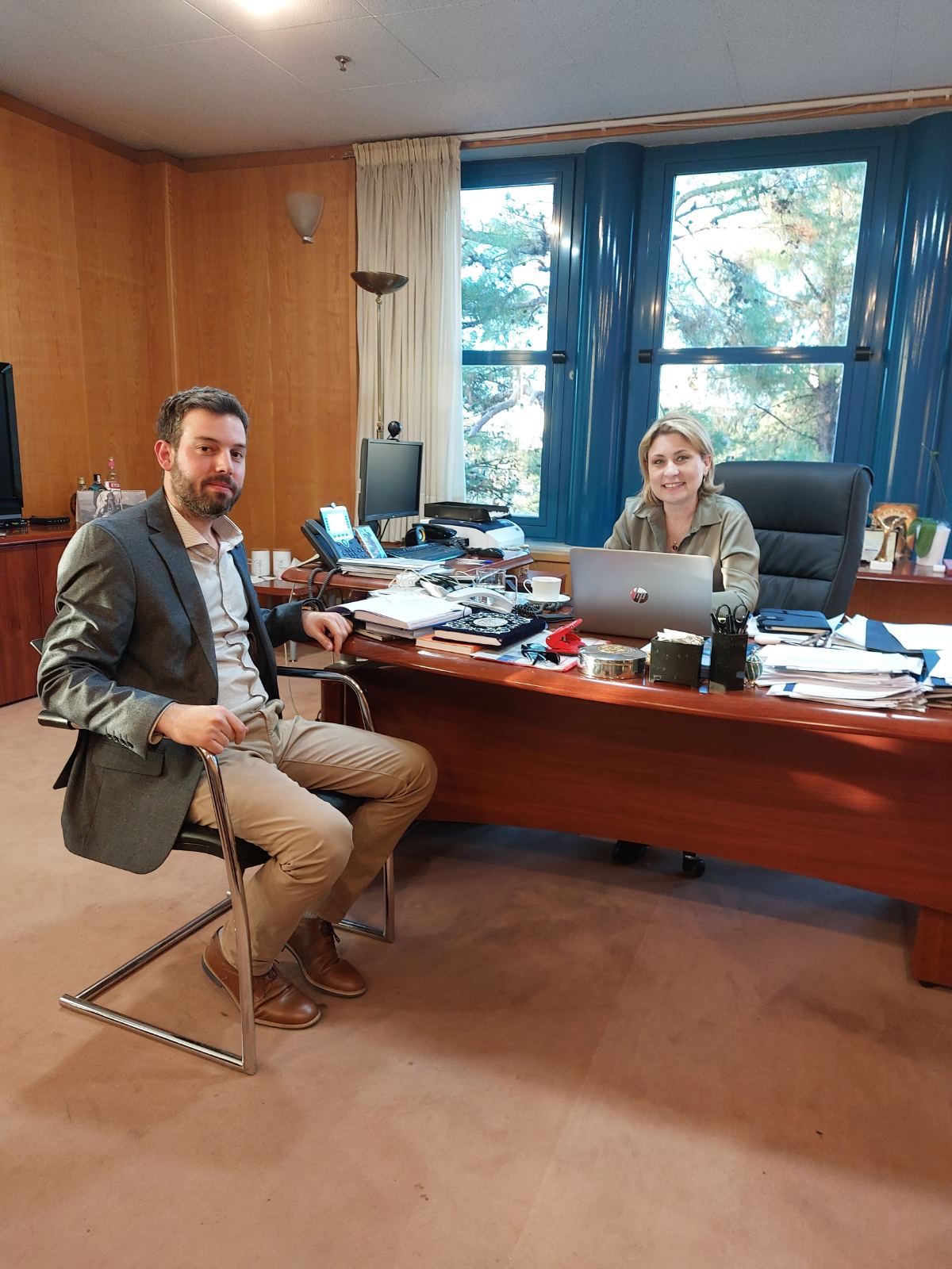 Συνάντηση Χριστίνας Αλεξοπούλου - Γιάννη Σελίμη