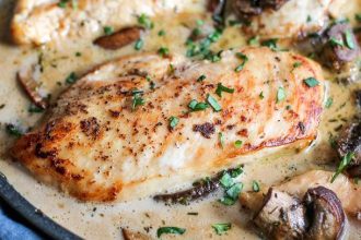 Κοτόπουλο με μανιτάρια