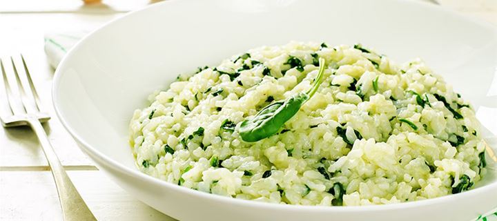 Ριζότο με σπανάκι