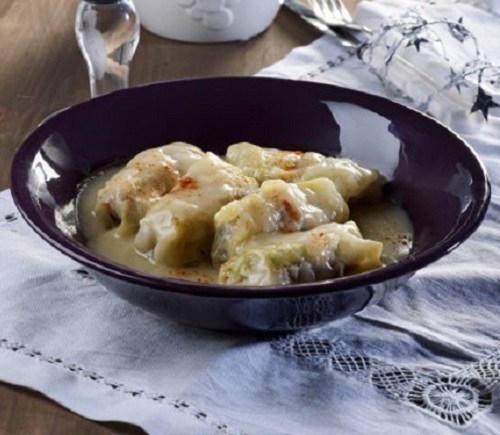 Λαχανοντολμάδες με μοσχαρίσιο και χοιρινό κιμά