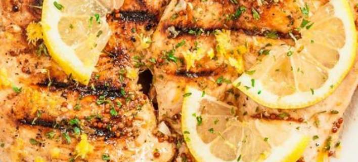 Ψητό κοτόπουλο με μουστάρδα Dijon