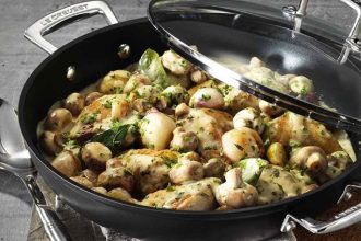 Πεντανόστιμο κοτόπουλο φρικασέ