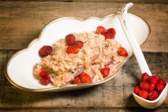 Ριζότο με φράουλα