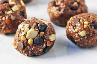 Energy balls με σοκολάτα και βρώμη χωρίς ψήσιμο