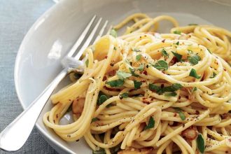 Λινγκουίνι με αντζούγιες και ελιές για μεσημέρι!