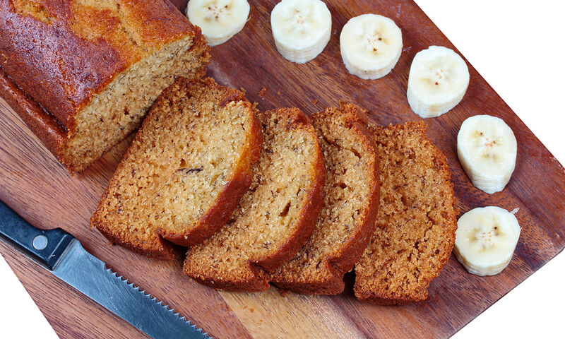 Κέικ με μπανάνα και αχλάδι