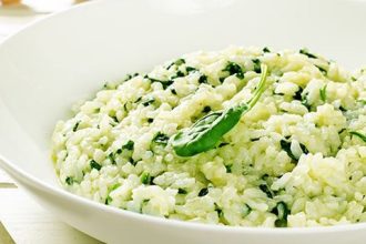 Ριζότο με σπανάκι