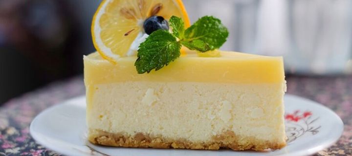 Cheesecake λεμόνι με γιαούρτι