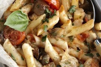 Σήμερα φτιάξτε πένες με μοτσαρέλα και μελιτζάνες