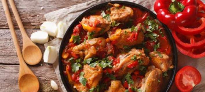 Κοτόπουλο με πιπεριές