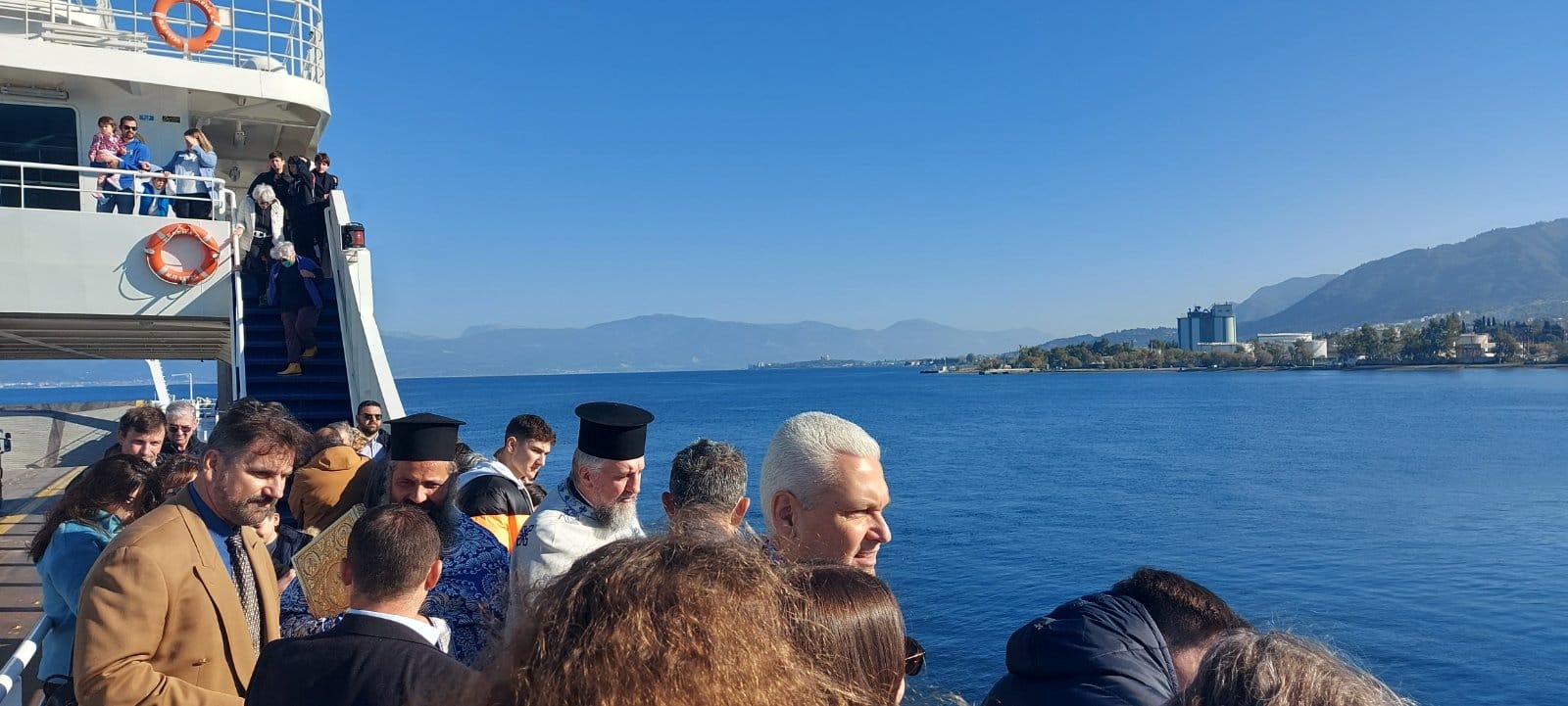 Ο Φωκίων Ζαΐμης στον αγιασμό των υδάτων