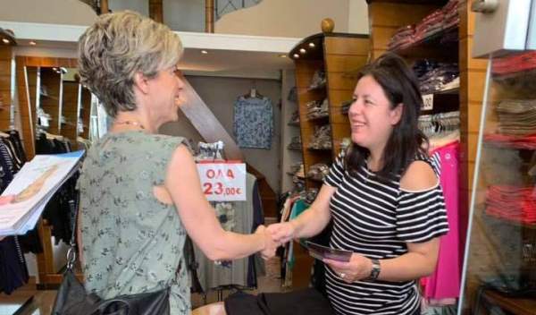 Ασπασία Ρηγοπούλου: Περιοδεία στο κέντρο της Πάτρας