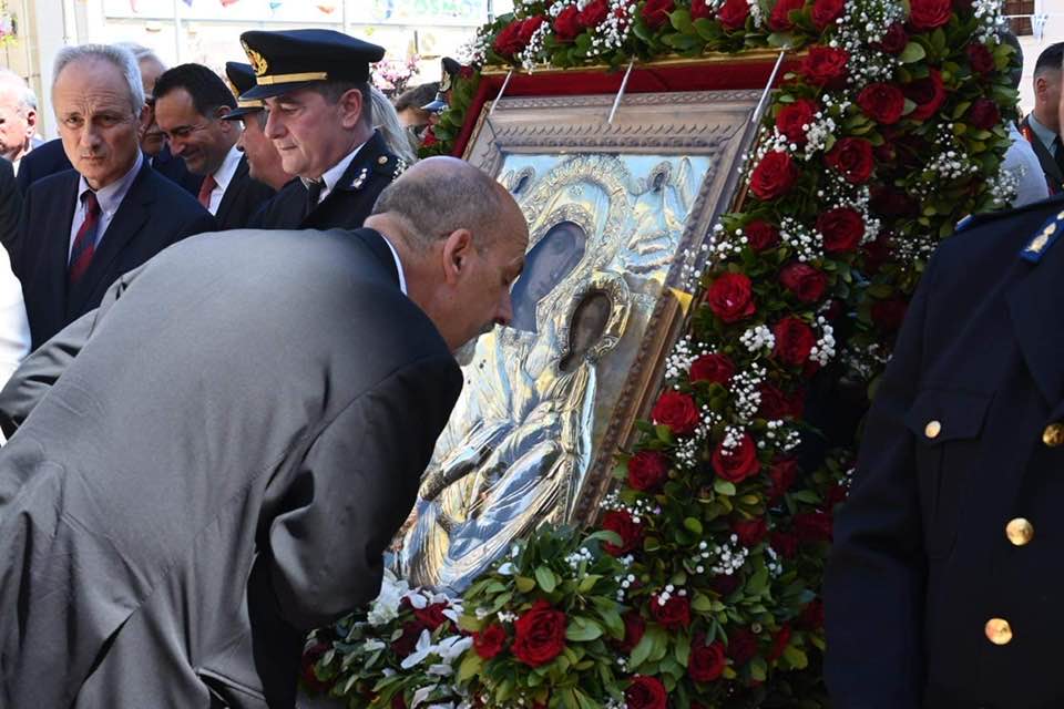 Χαράλαμπος Μπονάνος: Στο Αίγιο, για την προστάτιδα Παναγία Τρυπητή