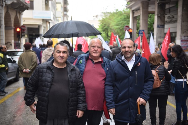 Ο Θεμιστοκλής- Ανδρέας Μπάκας στον εορτασμό της Εργατικής Πρωτομαγιάς ΦΩΤΟ