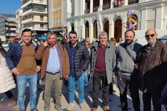 Κοντά στους απεργούς εκπαιδευτικούς ο Γιώργος Κυριακόπουλος