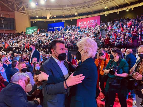 Η Σία Αναγνωστοπούλου με τον Ζόραν Ζάεφ