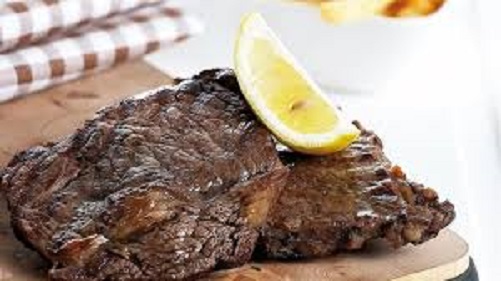 Μπριζόλες μοσχαρίσιες σε μαρινάδα κόκκινου κρασιού