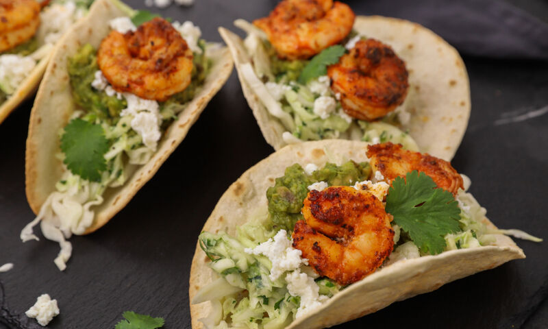 Τάκος με γαρίδες