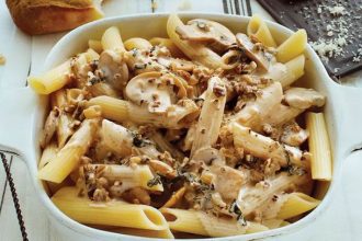 Λαχταριστές πένες με κοτόπουλο αλά κρεμ
