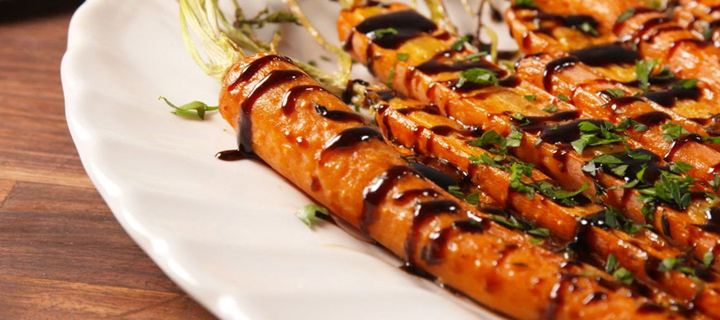 Καραμελωμένα καρότα με βαλσάμικο!