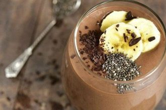 Αναζωογονητικό smoothie με σοκολάτα και μέντα