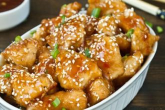 Κοτόπουλο με σάλτσα μελιού και σκόρδου