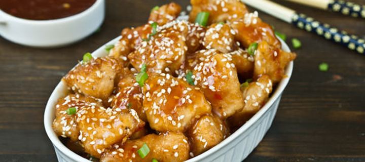 Κοτόπουλο με σάλτσα μελιού και σκόρδου