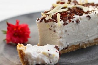 Cheesecake με λευκή σοκολάτα