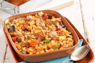 Γιουβέτσι με χυλοπιτάκι και λαχανικά