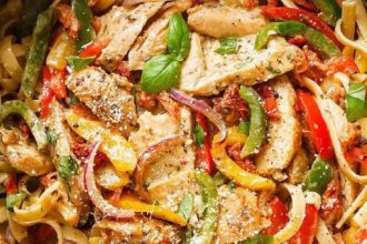 Φετουτσίνε με κοτόπουλο