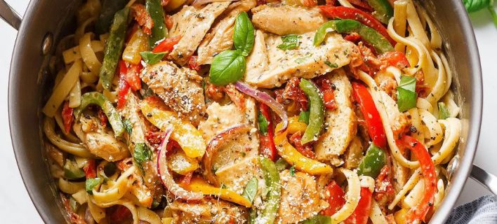 Φετουτσίνε με κοτόπουλο