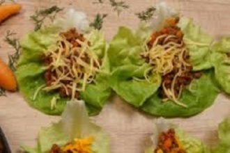 Wraps μαρουλιού με κιμά