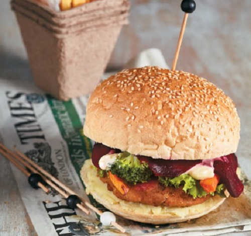 Burger μπακαλιάρου