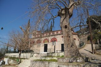 Αρχιερατική Ιερά Παράκληση προς την Παναγία στον χώρο της Βυζαντινής Εκκλησίας της Παναγίας της Μέντζενας