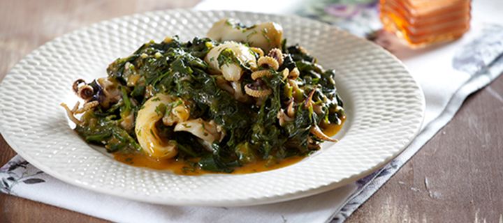 Σουπιές σπανάκι