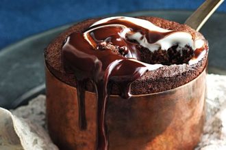 Λαχταριστό σουφλέ σοκολάτας χωρίς αλεύρι